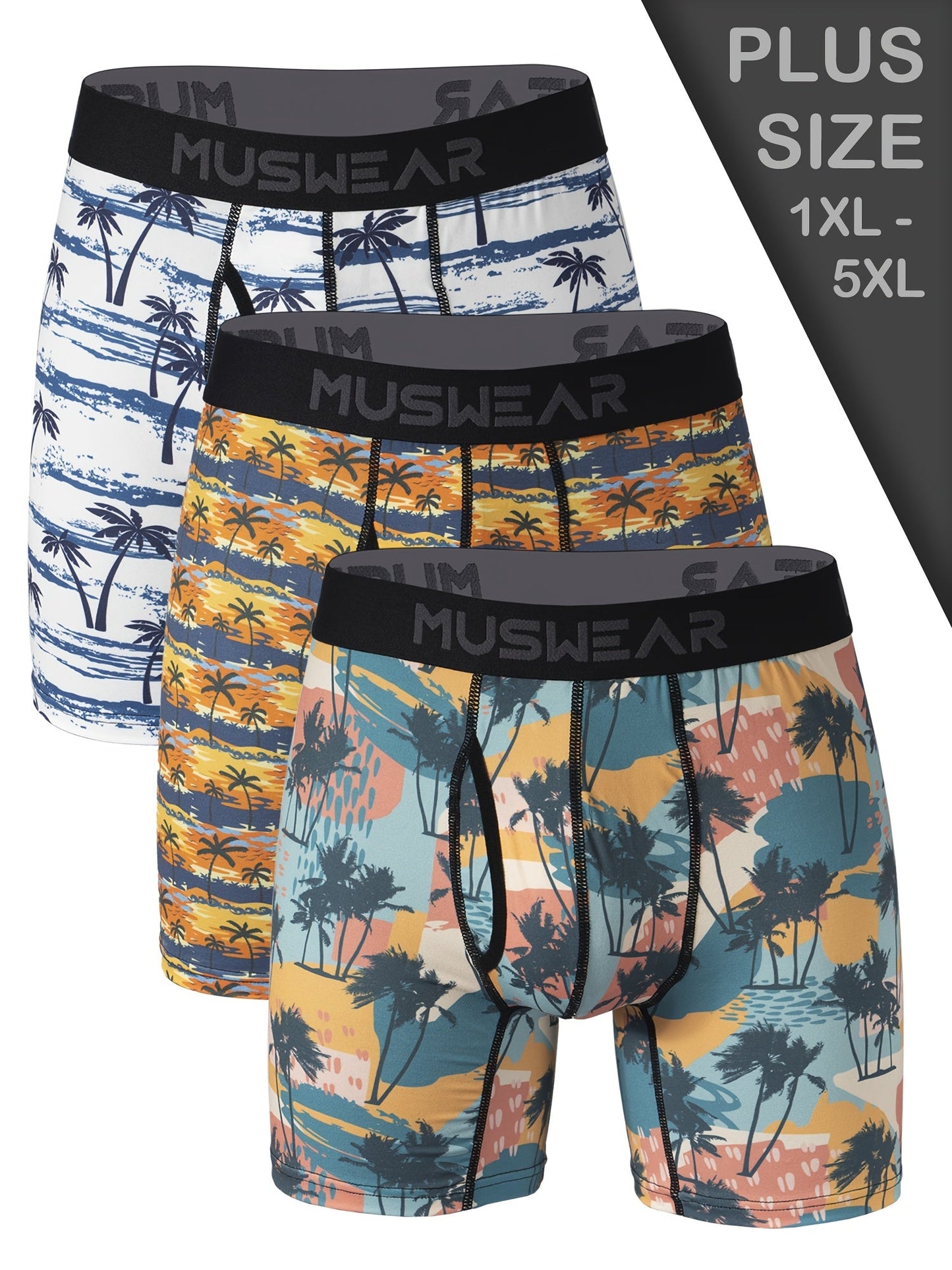 3-Pack Men's Boxer Briefs - Soft Breathable Stretch Multipack – view 6