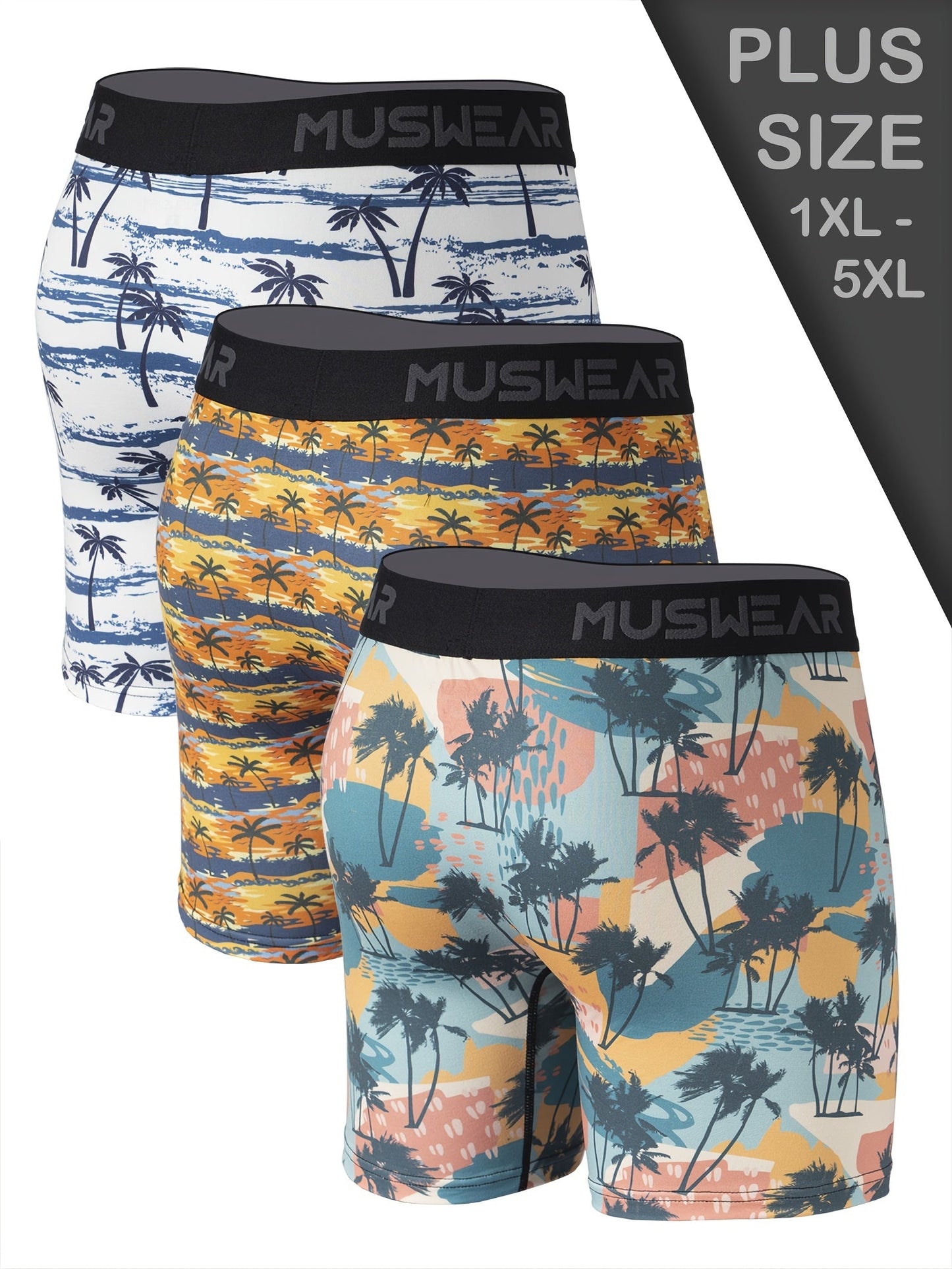 3-Pack Men's Boxer Briefs - Soft Breathable Stretch Multipack – view 9