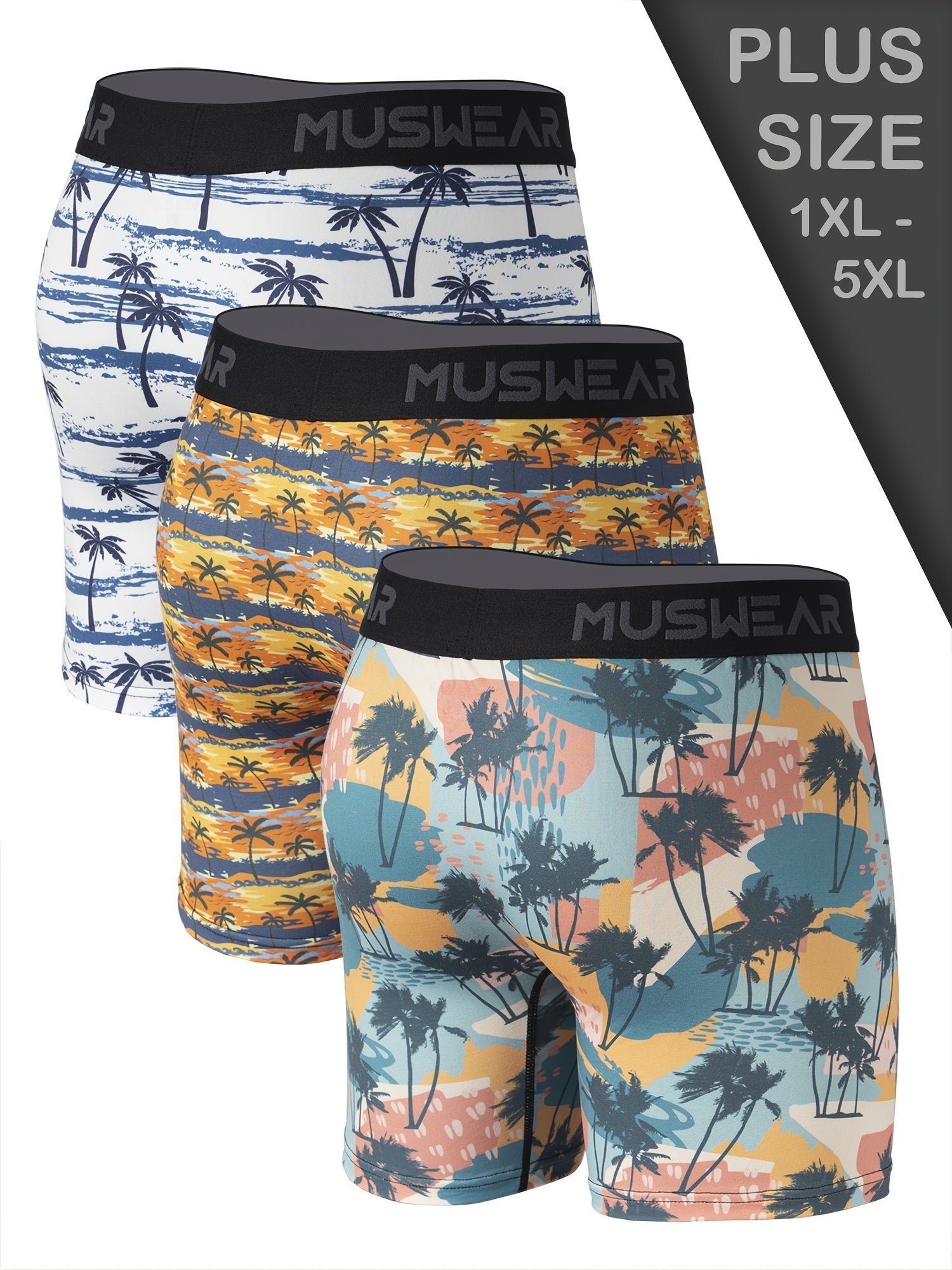 3-Pack Men's Boxer Briefs - Soft Breathable Stretch Multipack – view 9