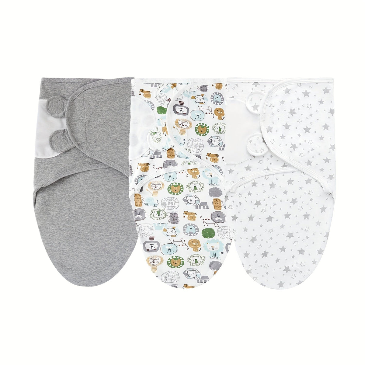 3-Pack Newborn Swaddling Blankets - Womb-Like Wrap Design – view 10