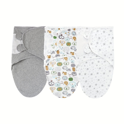 3-Pack Newborn Swaddling Blankets - Womb-Like Wrap Design – view 10