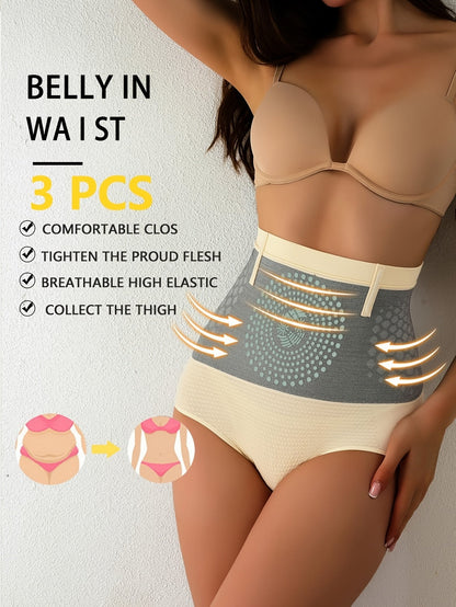 3-Pack Women's High-Waist Shapewear Briefs - Firm Tummy-Control Smoothing – view 11