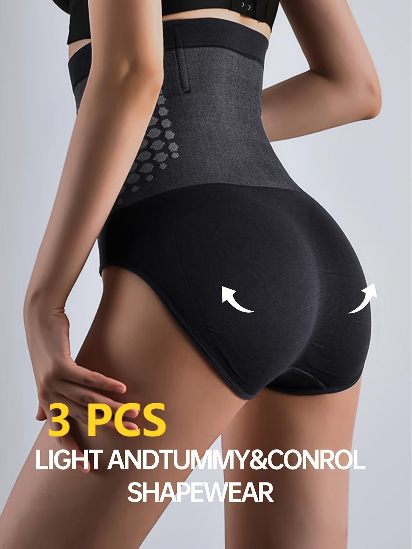 3-Pack Women's High-Waist Shapewear Briefs - Firm Tummy-Control Smoothing – view 13