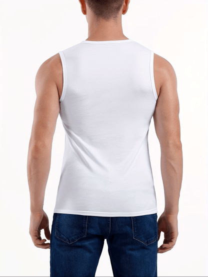 3 pieces of Summer Men'S Heavy Cotton Breathable Vests Sleeveless Tops Suitable – view 2