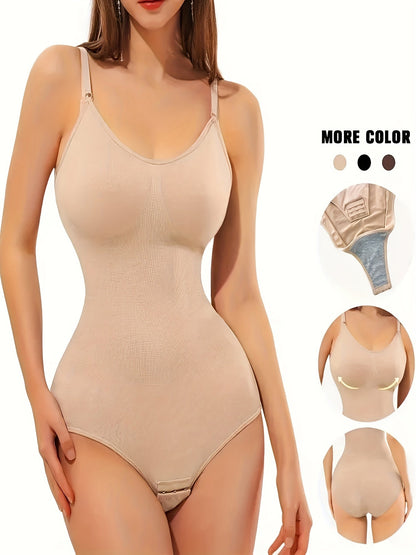 3 Seamless Shapewear Bodysuits with Functions Of Abdominal Compression Hip Lifting – view 5
