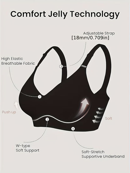 3 Women'S Jelly Bras Seamless And Traceless Comfortable And Soft With Supportive – view 5