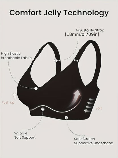 3 Women'S Jelly Bras Seamless And Traceless Comfortable And Soft With Supportive – view 7