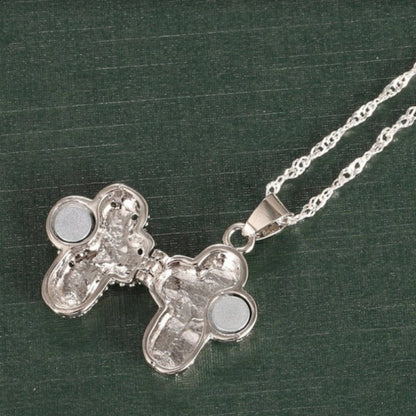 Cross Pendant Necklace for Women Vintage Bohemian Religious Statement Layered Chain Christian Faith Charm Jewelry Anniversary Birthday Holiday Gift