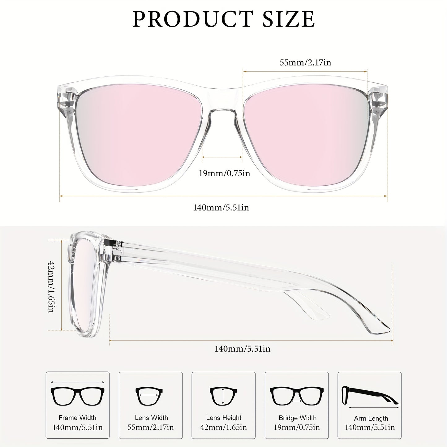 Polarized Sunglasses for Women 3 Pack - Trendy Gradient Fashion Shades in Ice Blue Purple Pink Black Brown, Stylish UV Protection Eyewear for Shopping Street Photography Decoration Daily Wear
