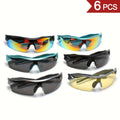 6pcs Of Fashionable Polarized Men's And Women's, with Ultra Light PC Frames. The Are Suitable for Summer,, Leisure,, Driving, Daily Commuting, And Holiday Gifts
