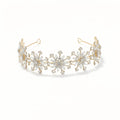 1pc Snowflake Crown Tiara for Women Party Rhinestone Prom Diadem Headband Crown Bridal Wedding Hair Accessories Jewelry Tiaras And Crowns Gift