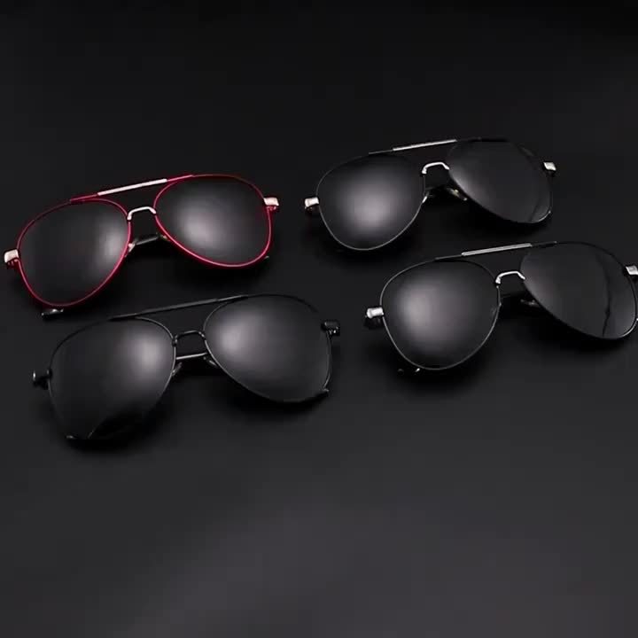 [UV Protection Polarized Lenses] Fashionable Double Bridge Fashion Glasses for Both Men And Women, Ideal for Hiking, Fishing,,, UV Protection, Featuring Polarized Lenses for Eye Protection, Stylish Design for Casual Attire, Perfect As A Gift