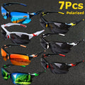 7 Pairs of Stylish And Handsome Square Frame Glasses, Trendy Style