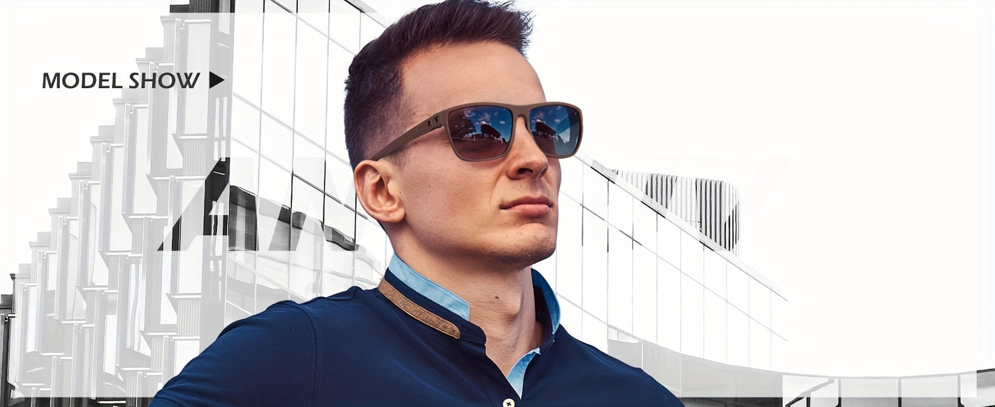 Polarized Sunglasses 3 Pack for Men Women – Classic Square Sport Lightweight UV400 Anti-Glare Eyewear for Golf Running Fishing Cycling Outdoor, 12 Color Combinations