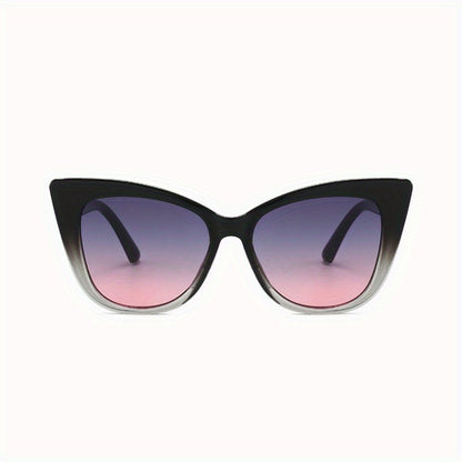Cat Eye Sunglasses for Women, Y2K Retro Luxury Fashion Glasses with UV Protection, Trendy Vintage Design for Beach Vacation Cruise Party — Includes Protective Case & Cleaning Cloth
