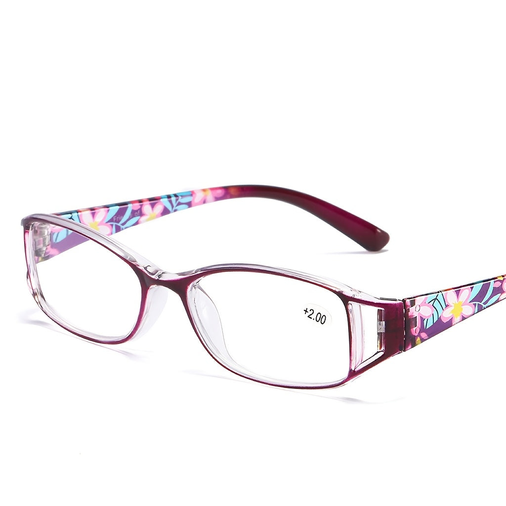 Photochromic Reading Glasses 3-Pack Floral Frame Women Light-Activated Color Changing Lenses Ultra-Lightweight Comfortable Readers Magnification +100 to +400