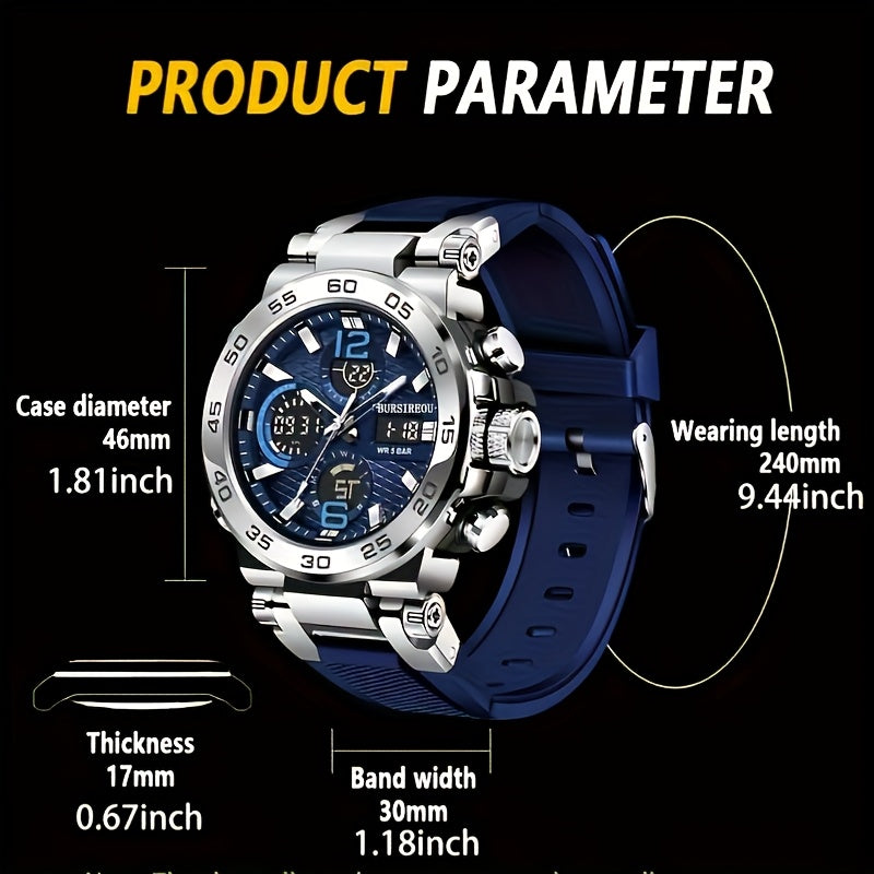 Sapphire Exquisite Watches, Luxury Men'S Watches, Fashionable Business Wristwatches, Men'S Gift Choices, Gifts for Boyfriends, Without Battery