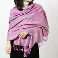 Women's Ethnic Jacquard Shawl Scarf - Long Cashew Tassel Retro Multicolor Shawls Suitable for Weddings, Parties, Daily Wear - Warm Winter Headscarves & Cultural Fashion