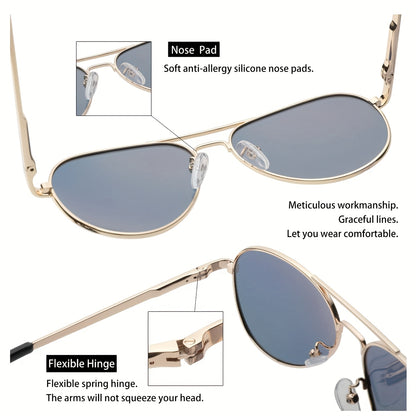 Polarized Sunglasses 59mm Unisex Mirrored & Non-Mirrored Driving Outdoor Eyewear for Men and Women UV Protection Stylish Shades Multi-Color Options