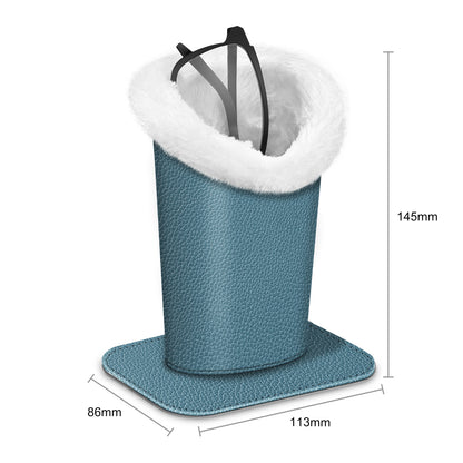 Eyeglasses Holder Stand Plush Lined Anti-Scratch Glasses Storage Organizer for Desk Nightstand Office Bedroom 34 Patterns Gift