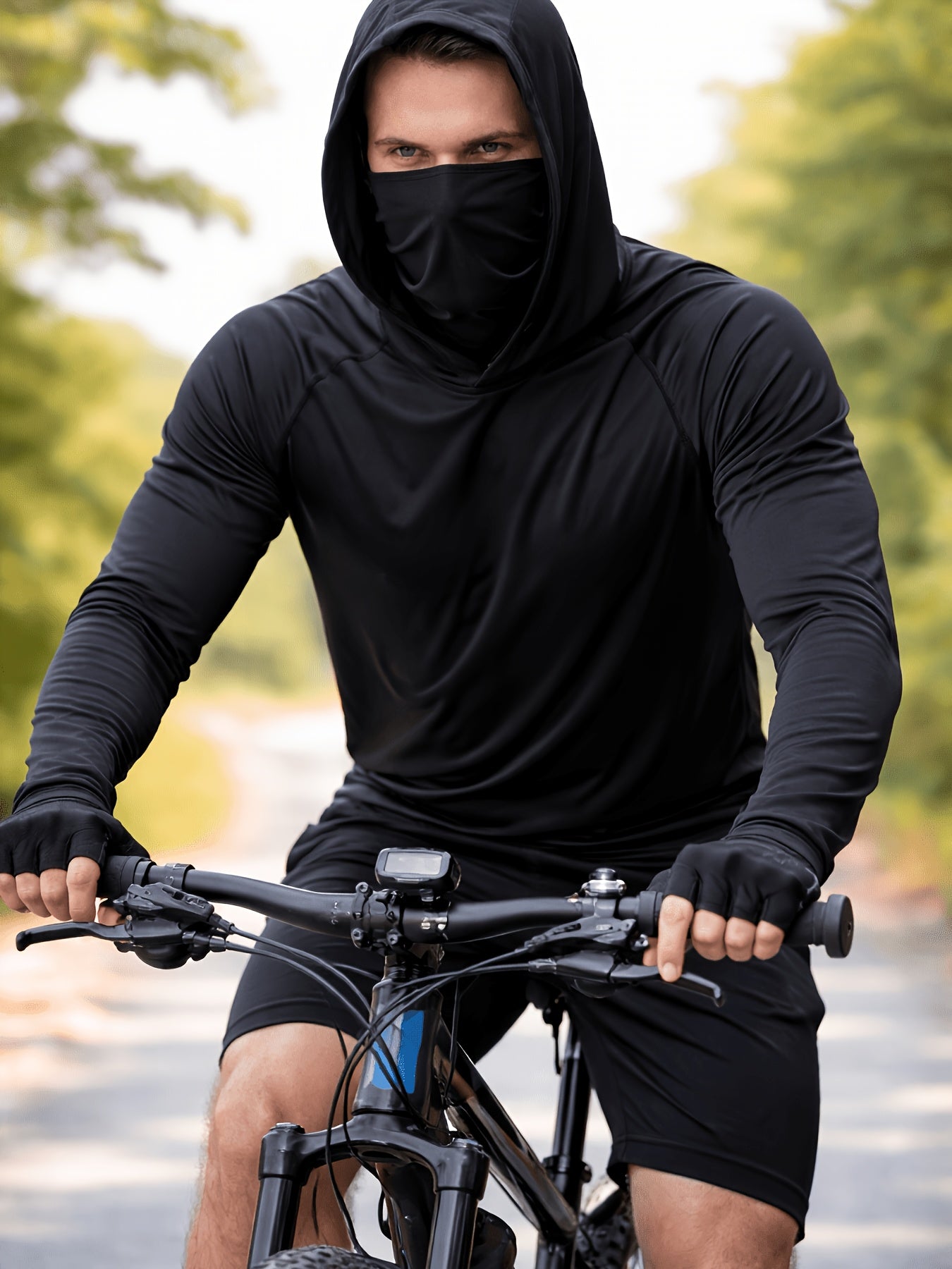 3pcs Men's Premium Hooded Shirts with Mask UPF 50 Sunblock Advanced Breathability – view 6