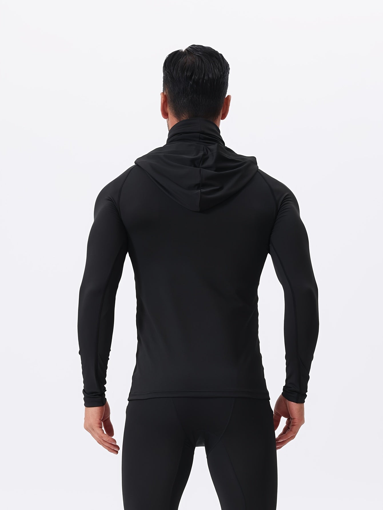3pcs Men's UPF Hooded Sweatshirts with Mask Quick Dry Breathable Outdoor Hoodies – view 5