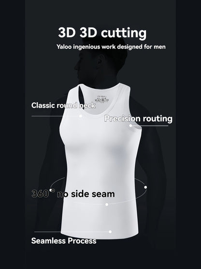 3pcs Simple Tops Pure Cotton Men's Vests And Tops Include Black White And Gray – view 9