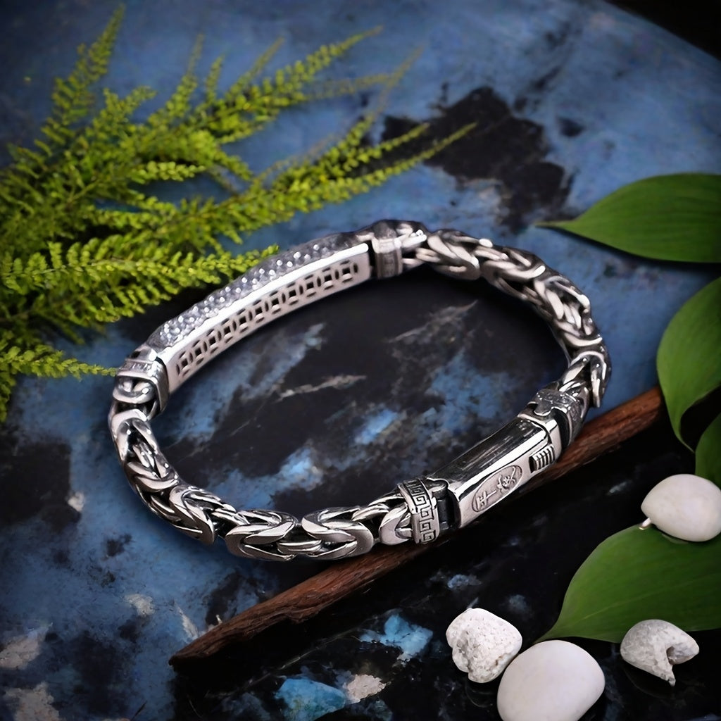 [925 Pure Silver Bracelet] S925 Sterling Silver  Bracelet, a Modern and Light Luxury Style Bracelet for Women, Elegant and Versatile
