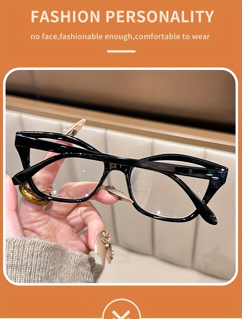 4 Pairs Of Anti-blue Light Reading Glasses, with Retractable Spring Temple, Cat Eye Design, Looking Reading Glasses, 1.0X 4.0X Available
