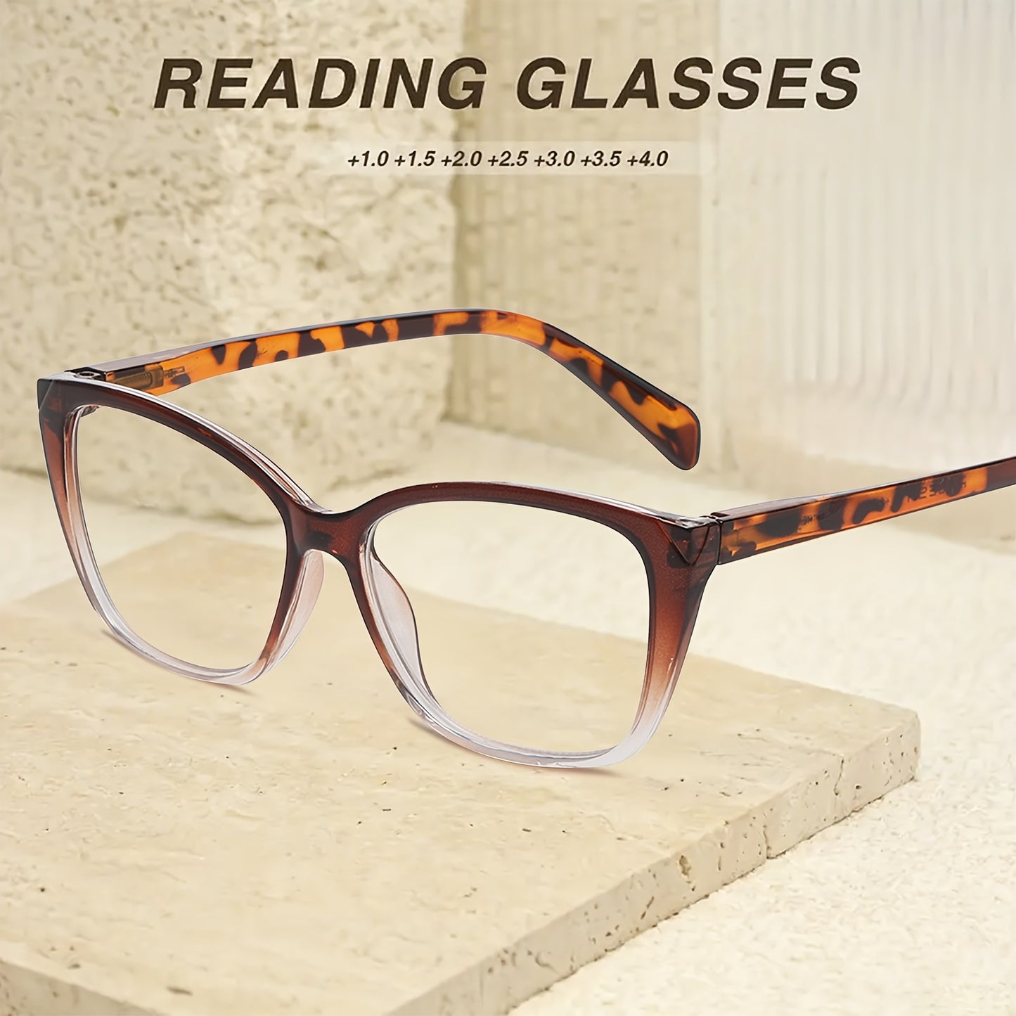 Cat Eye Reading Glasses 5 Pack for Women Men - Retro Full Frame Readers +1.0 +1.5 +2.0 +2.5 +3.0 +3.5 +4.0 Magnification, 5 Color Options, Vintage Fashion Eyewear for Daily Office Reading Use