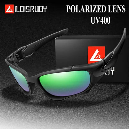 Polarized Sports Sunglasses UV400 - Lightweight PC Wrap Frame for Men Women, Anti-Glare Cycling Running Hiking Driving Sunglasses, Durable Outdoor Athletic Eyewear in Multiple Colors