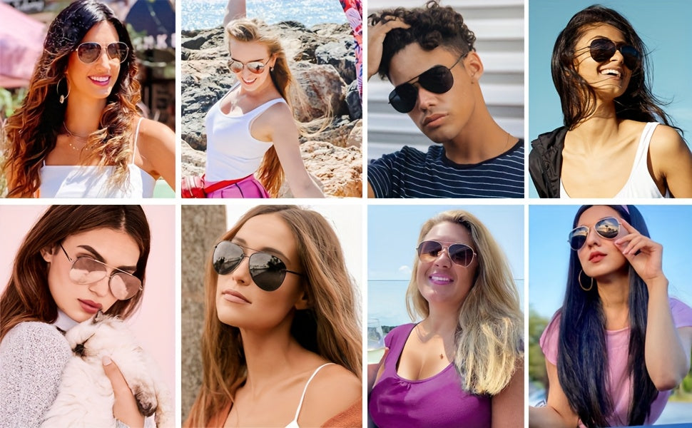 Polarized Sunglasses 59mm Unisex Mirrored & Non-Mirrored Driving Outdoor Eyewear for Men and Women UV Protection Stylish Shades Multi-Color Options