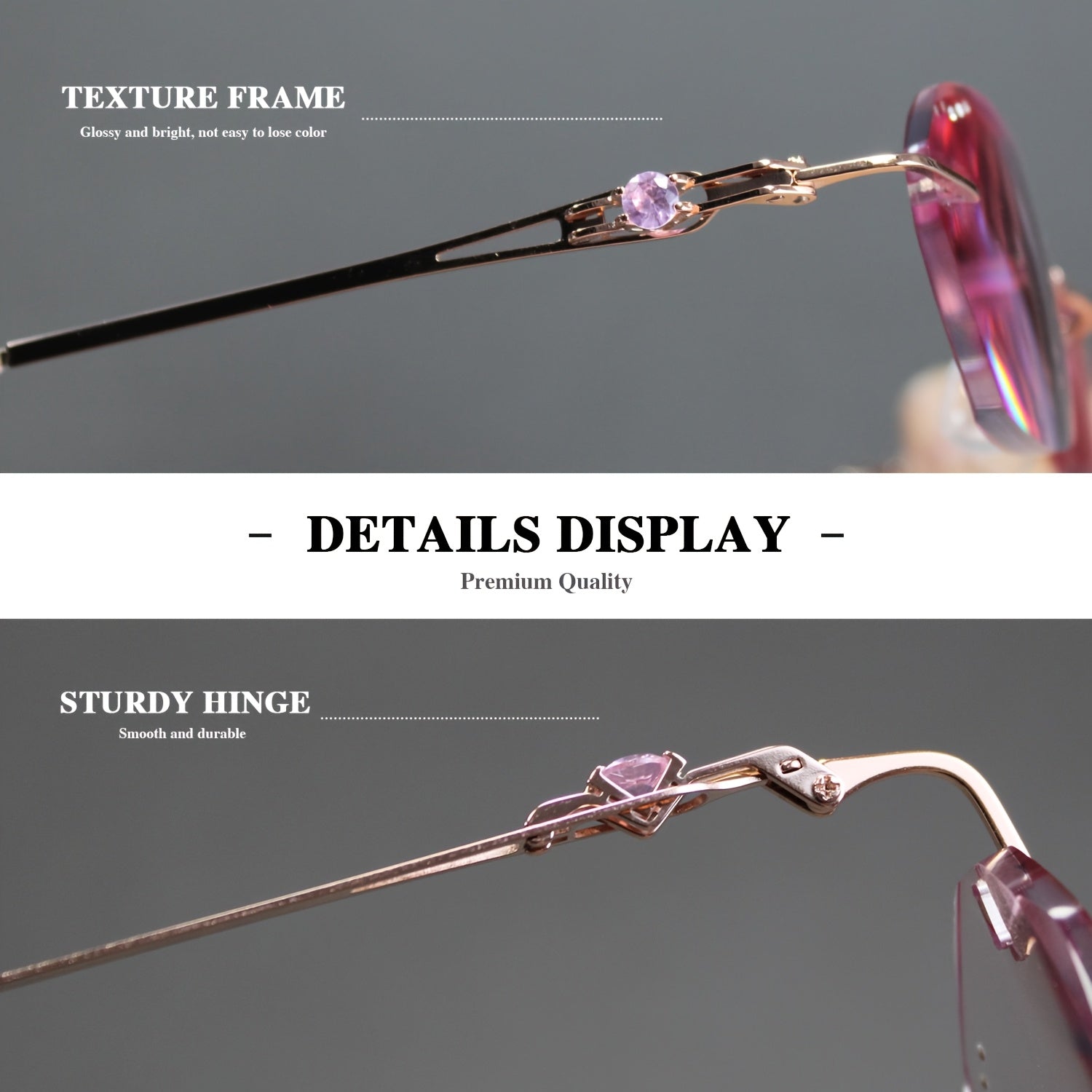 Z&L HOUSE Boutique Women's Reading Glasses, Exquisite Pink Rhinestone Embellished Lenses, Mirror Legs Unique Details Show Elegance, Comfortable Women's Reading Glasses, Gift Selection, Suitable for Halloween and Christmas Gifts