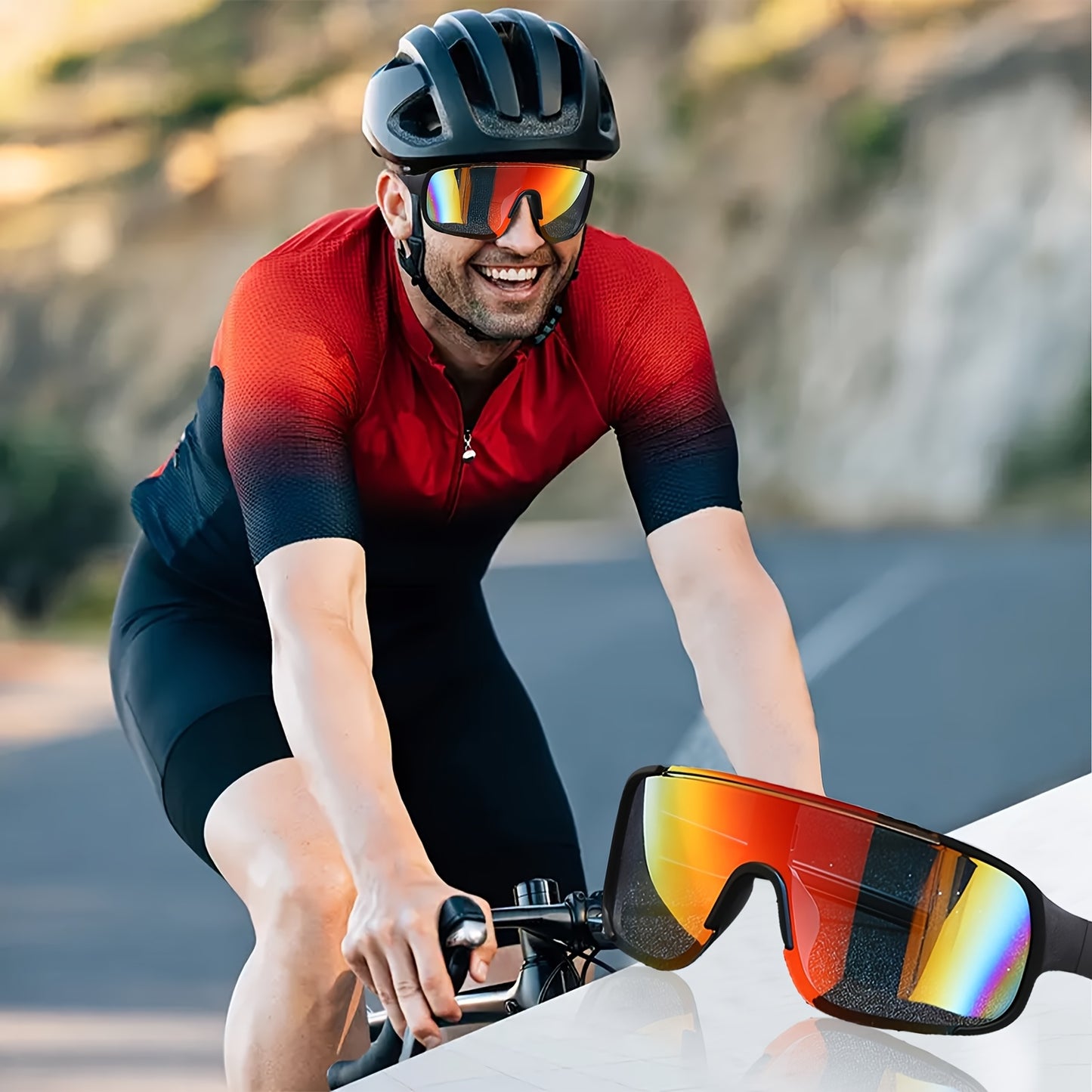 Sports Sunglasses Bulk Set 6 or 12 Pairs - UV Protection Anti-Glare HD Lens Lightweight PC Frame Men Women Outdoor Driving Cycling
