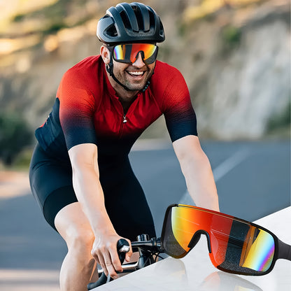 Sports Sunglasses Bulk Set 6 or 12 Pairs - UV Protection Anti-Glare HD Lens Lightweight PC Frame Men Women Outdoor Driving Cycling
