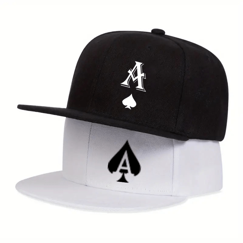 Hats - Flat Brim Baseball Cap 2-Pack Monogram Hip Hop Snapback Hat Adjustable - product detail view 20