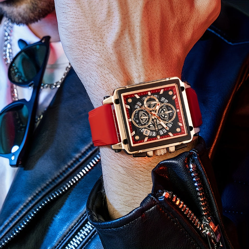 SKMEI Watch Men Quartz Chronograph Date Display Luminous Hands 3ATM Waterproof Casual Formal Dress Wristwatch for Men Multi-Color
