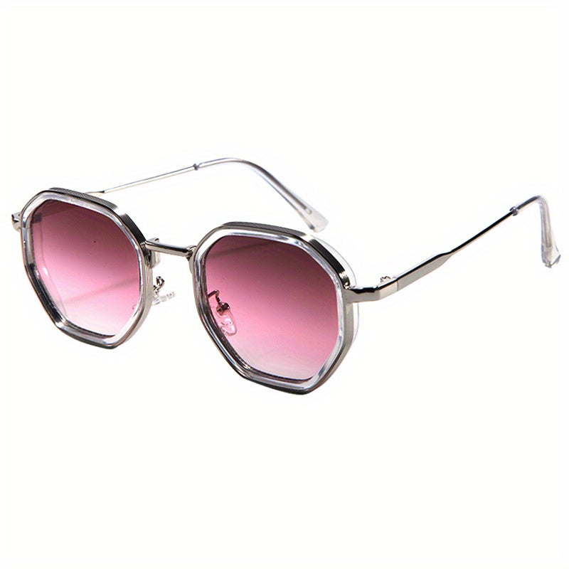 Polygonal Sunglasses Unisex Lightweight Durable Stylish Lens with Case Cleaning Cloth Casual Formal Men Women Trendy Eyewear
