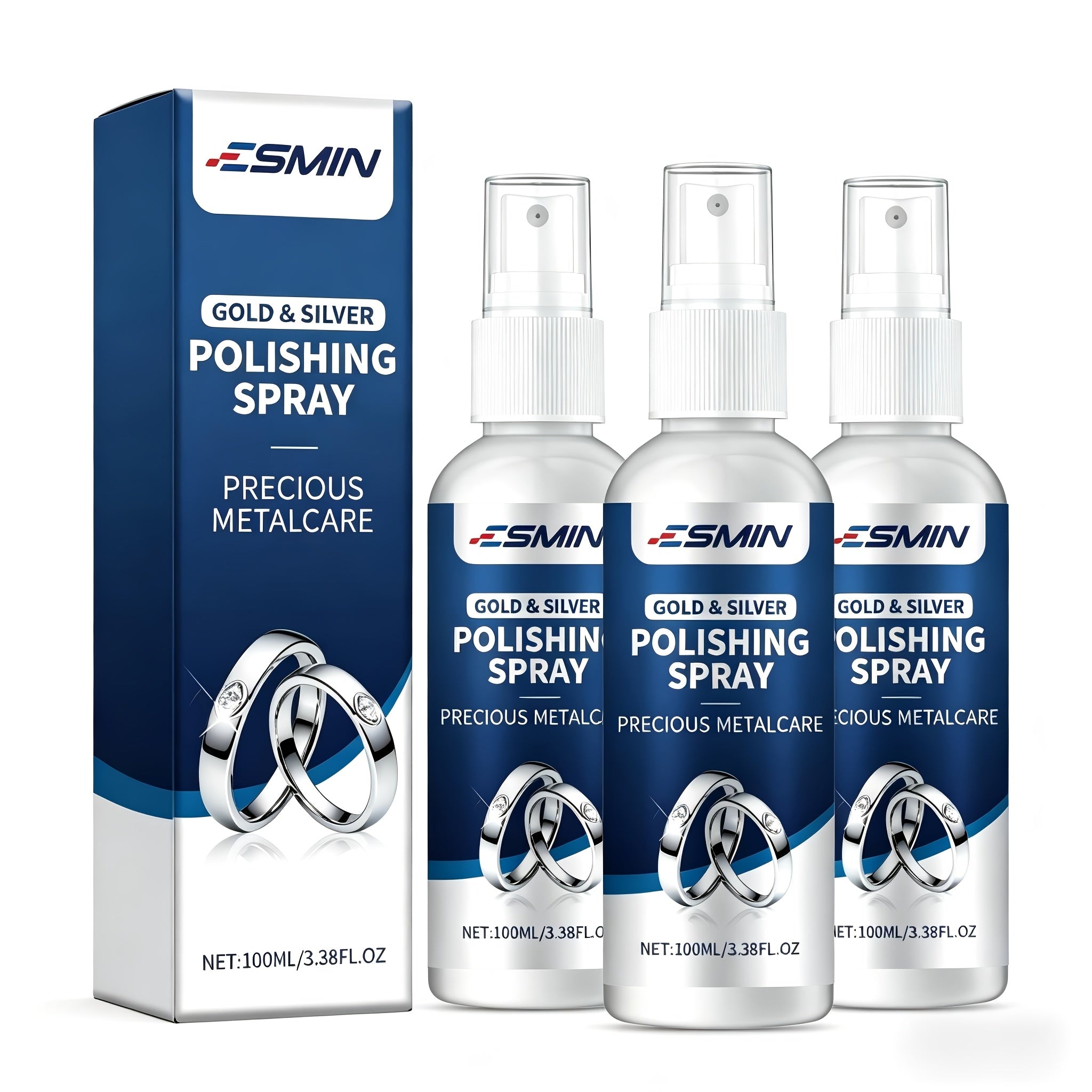 Jewelry Polishing Agent, High-Grade Cleaning Spray, Quickly Remove Oxidation and Restore Luster, Suitable for Necklaces, Bracelets, Rings, Earrings, Watches