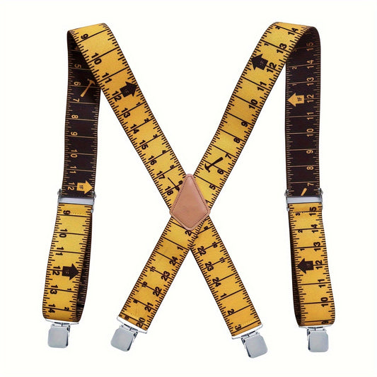 1.97inch Wide Men's Suspenders Elastic Wide X-shaped Belts Clothing Decorative Accessories For Working Outdoor, Ideal choice for Gifts