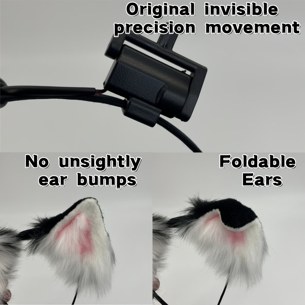Costumes and Props. Super Cute Electric Ears: Discover Automatic and Touch - Responsive Petting Modes Cosplay Cat Fox Ear Detachable, Replaceable, Rechargeable