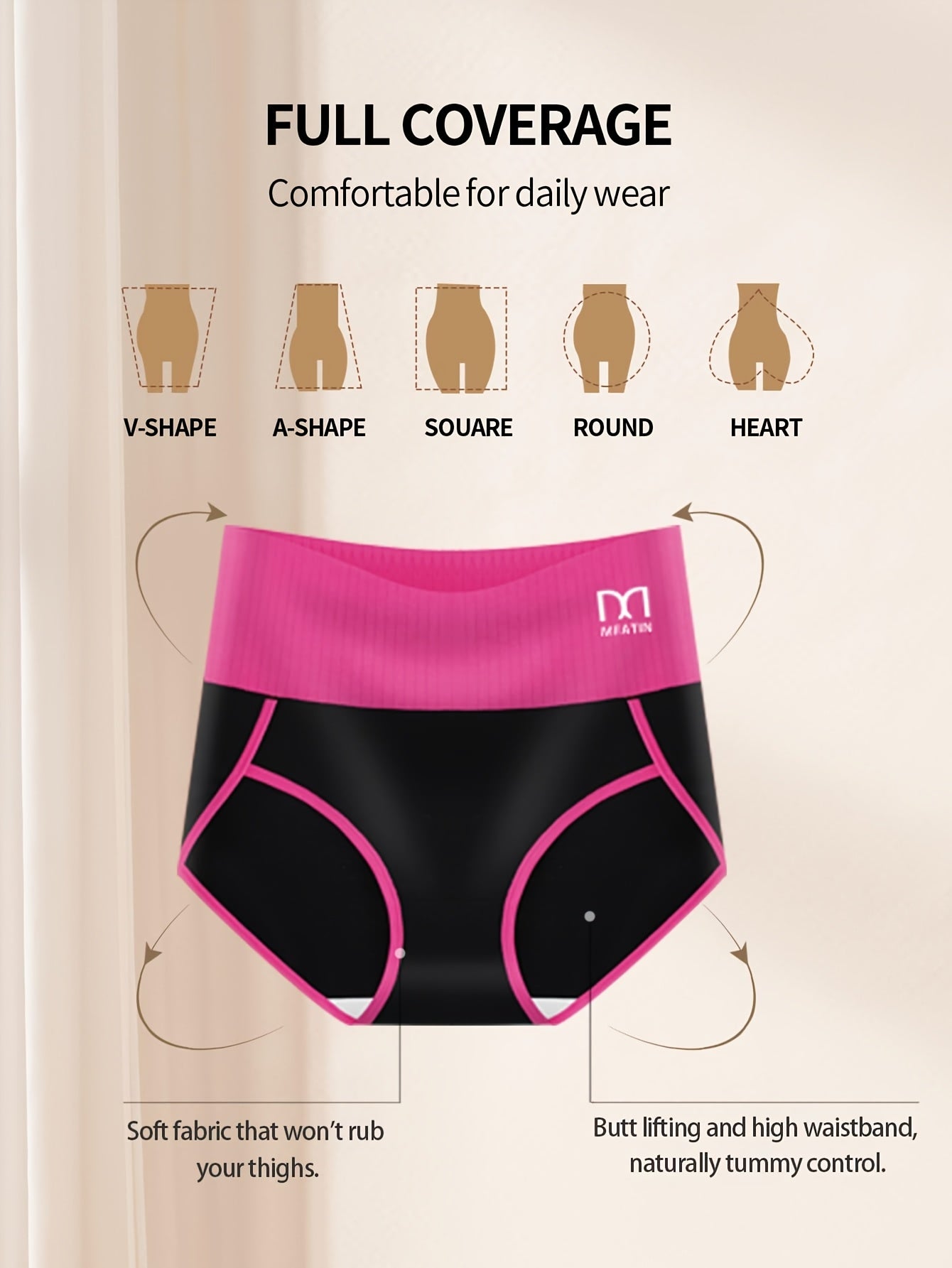 5-Pack Women's High-Waist Shapewear Briefs - Firm Tummy-Control Smoothing – Sizes S–XXL – view 11