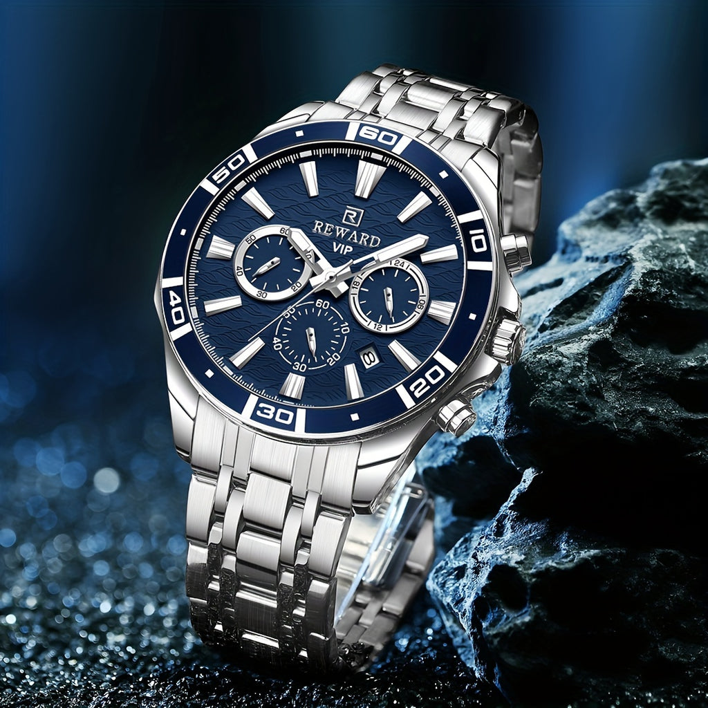Introducing The Latest Collection of Premium Men'S Business Watches Featuring Stainless Steel, Quartz Movement, Chronograph Functions, And Luminous Displays for Sports Enthusiasts
