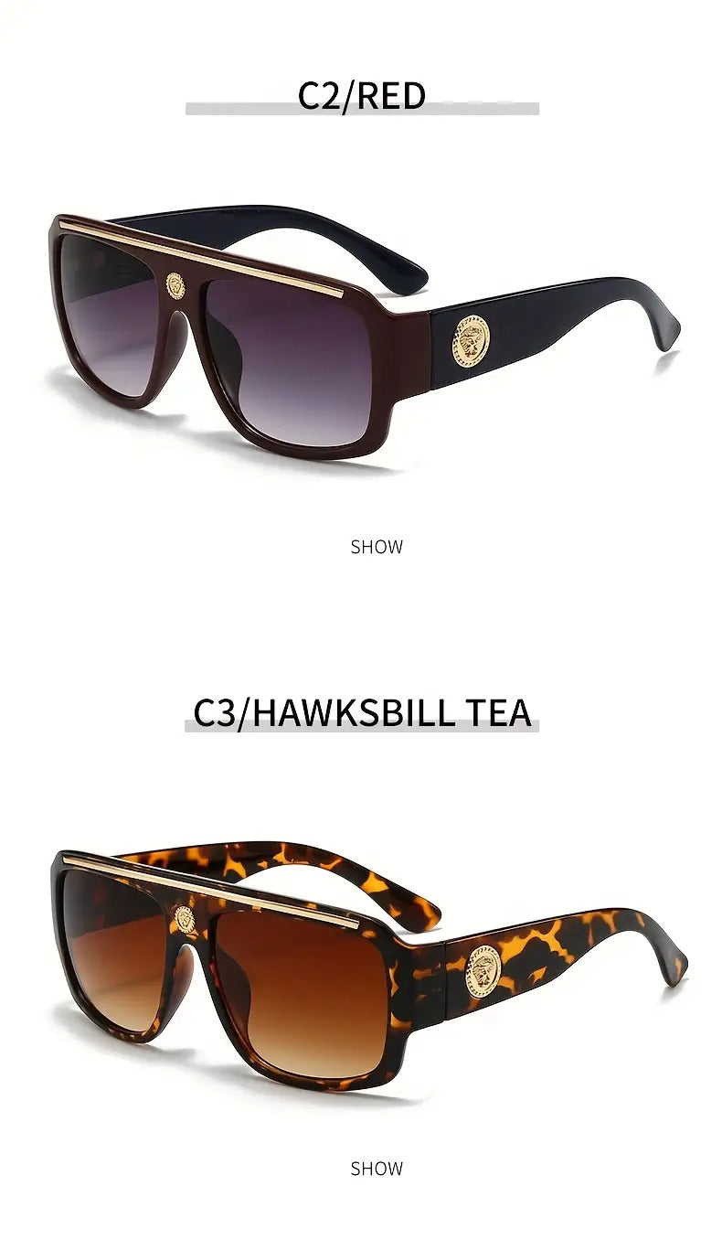 3pcs Retro Men'S, Lightweight Frame Polarized Glasses, Unisex, Suitable for Trips And Casual Wear, Ideal Holiday Gift