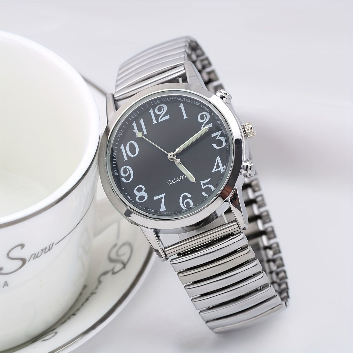 Women's Watch Casual Fashion Quartz Watch Luminous Analog Adjustable Stretchy Band Wrist Watch