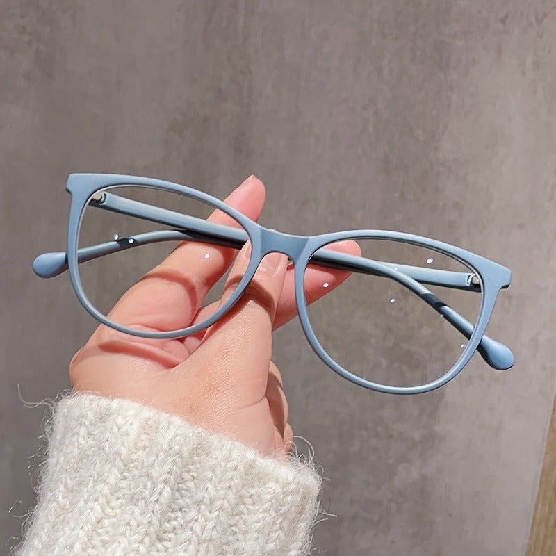Blue Light Blocking Glasses Women Full Rim Metal Hinge Lightweight Anti Blue Light Computer Glasses Gradient Lens Fashion Eyewear for Screen Work Photography Everyday Gift for Women