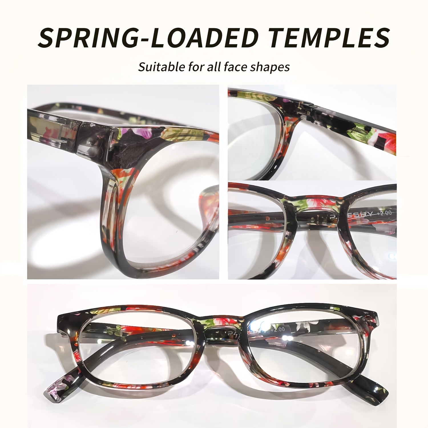 6 Pairs of Fashionable And Versatile Simple And Trendy Oval Full-Frame PC Anti-Blue Light Decorative Glasses, Equipped with Glass Lenses, Suitable for Reading Books, Daily Office Work, Comfortable to Wear Reading Glasses