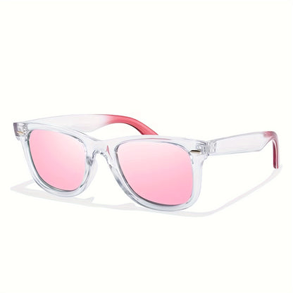 Polarized Sunglasses for Women, Anti-Glare Mirror Lenses, Trendy Fashion Shades with UV Protection, Lightweight Frame — Tawny Gold, Pink, White, Tea, Floral & More Colors Available