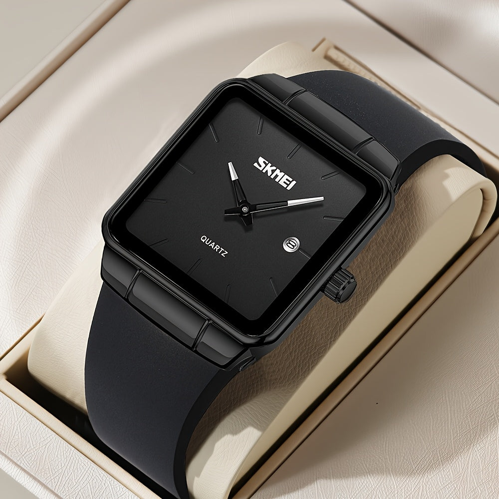 The SKMEI Ladies' Quartz Watch Is Chic, Fashionable, And Sophisticated, Featuring a Sleek And Elegant Square Design with Quartz Movement. It'S Easy, Minimalist, And Subtle, Making It Ideal for Daily Use