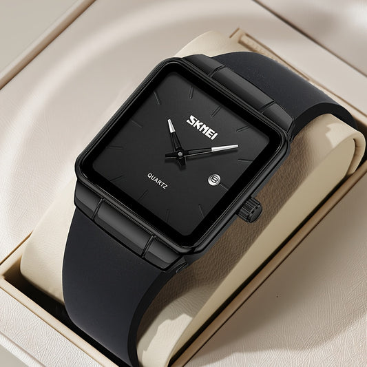 The SKMEI Ladies' Quartz Watch Is Chic, Fashionable, And Sophisticated, Featuring a Sleek And Elegant Square Design with Quartz Movement. It'S Easy, Minimalist, And Subtle, Making It Ideal for Daily Use
